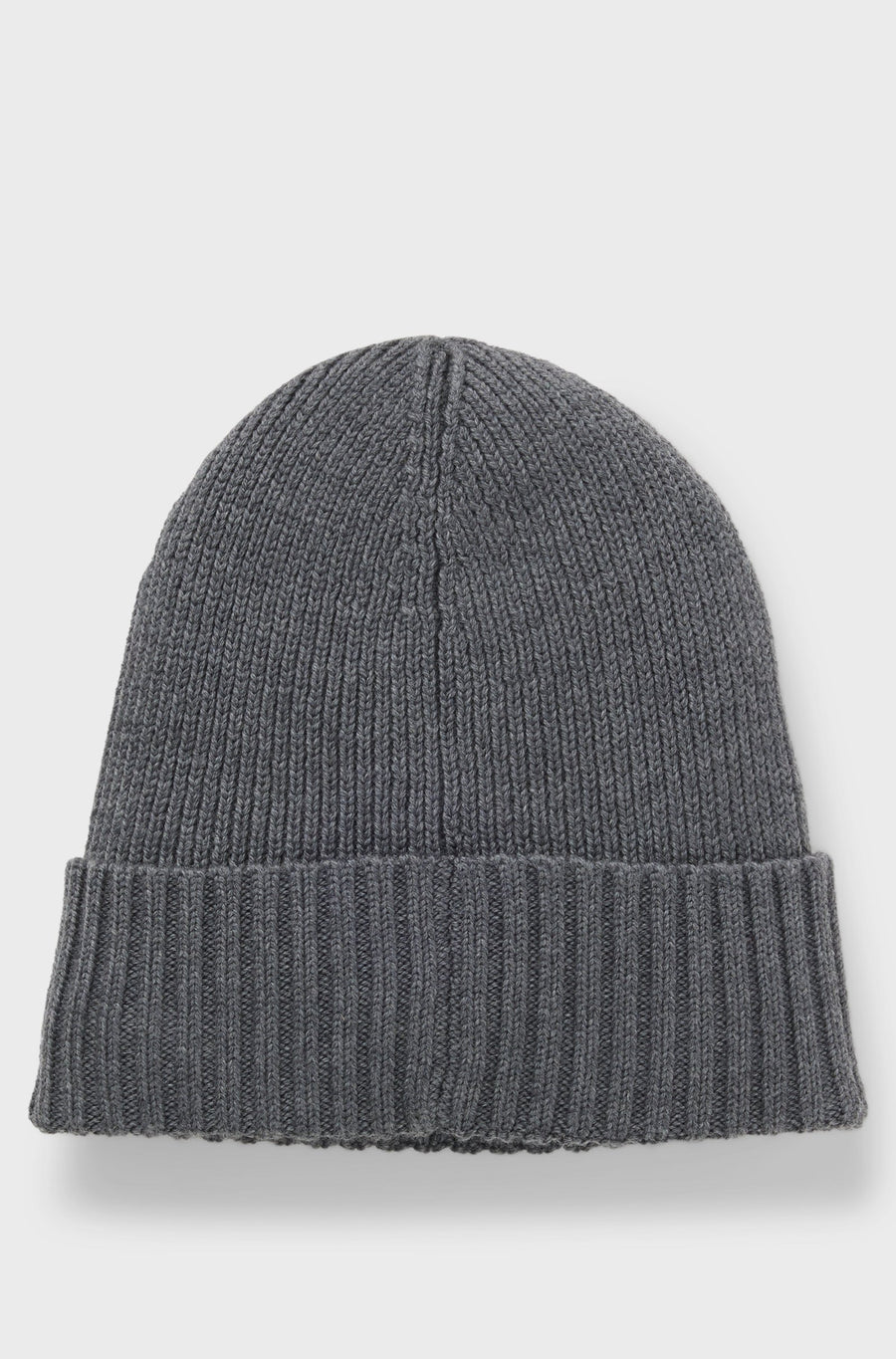 BOSS Virgin Wool Logo Beanie – Grey