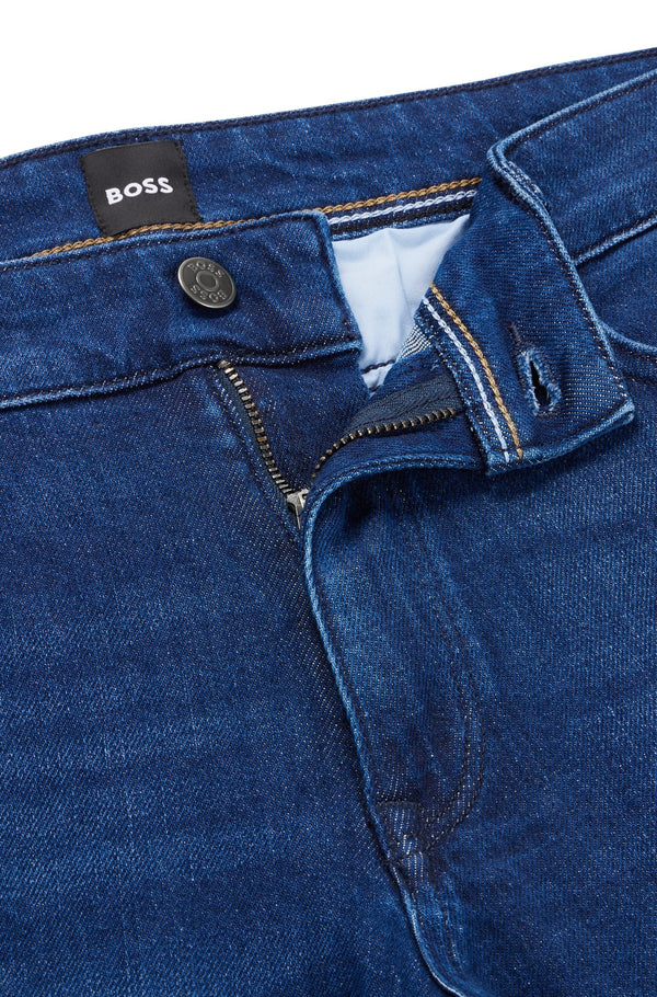 Boss 'Maine' Stretch Denim Regular-Fit Jeans - Blue