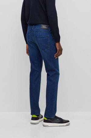 Boss 'Maine' Stretch Denim Regular-Fit Jeans - Blue - Galvin for Men