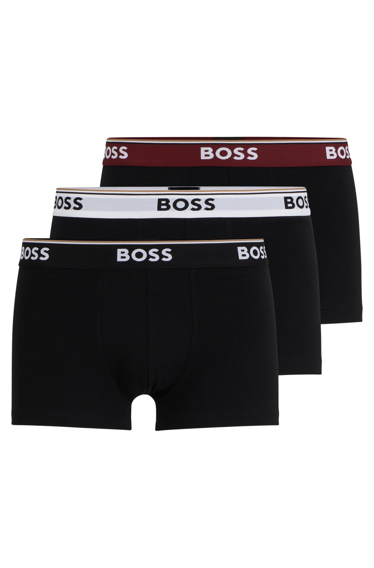Hugo Boss Three-Pack Stretch Cotton Boxers - Black