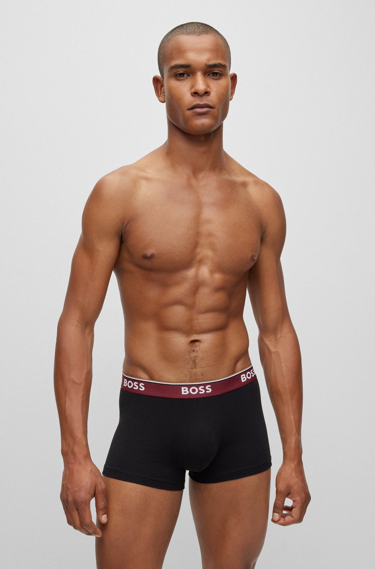 Hugo Boss Three-Pack Stretch Cotton Boxers - Black