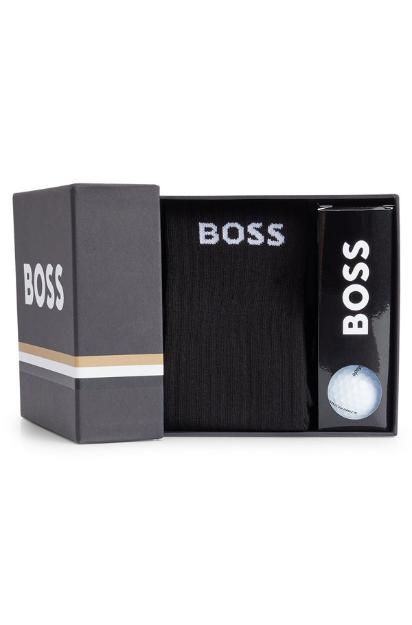 Boss Sock and Golf Ball Giftset - Black