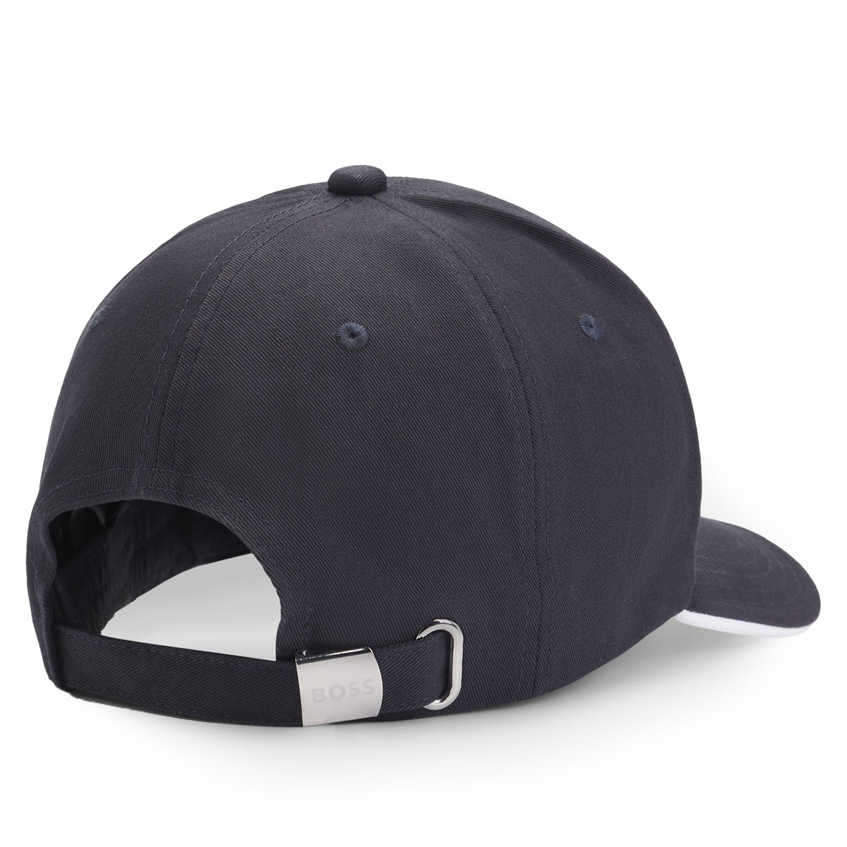 Boss Logo-print cap in cotton twill - Blue