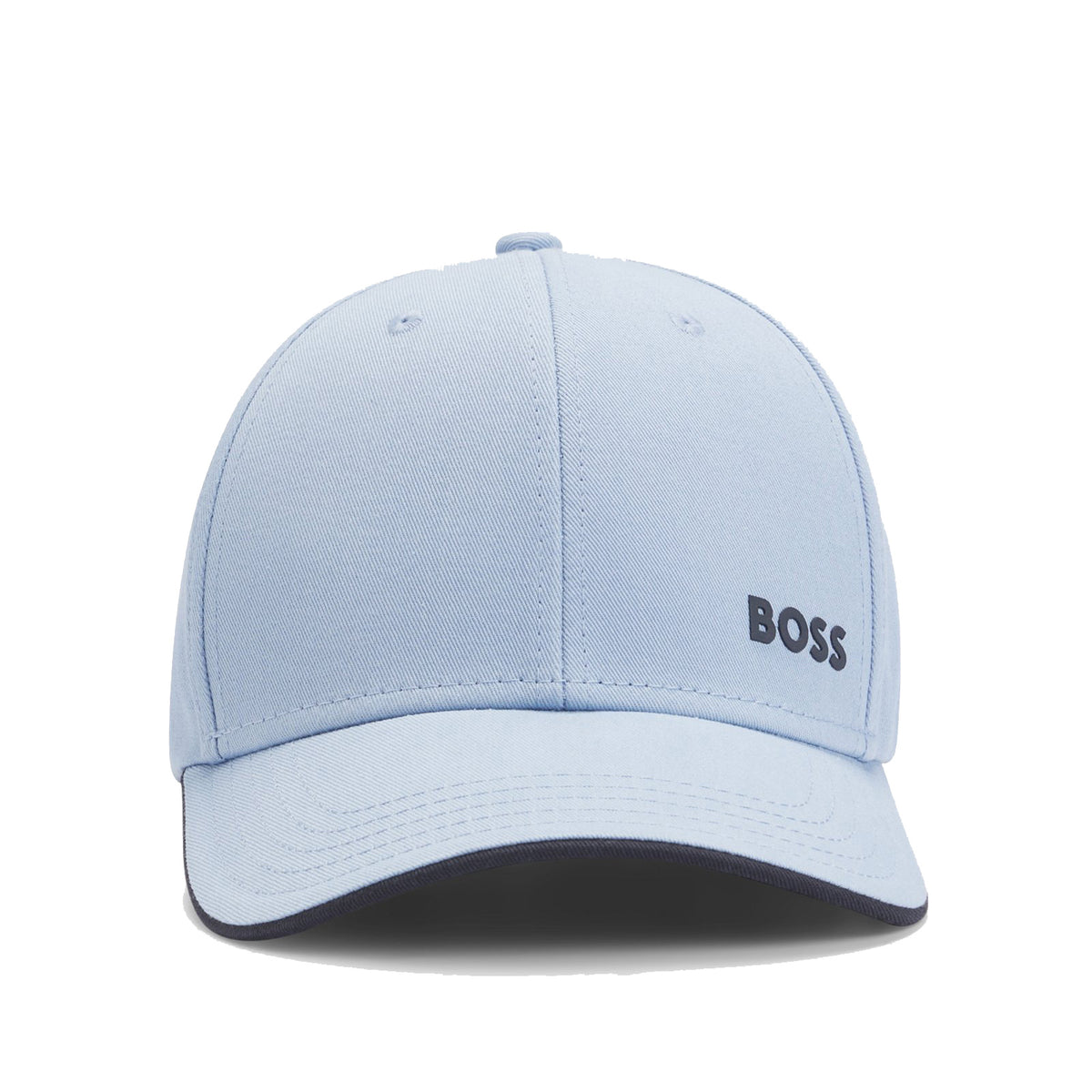 Boss Logo-print cap in cotton twill - Blue