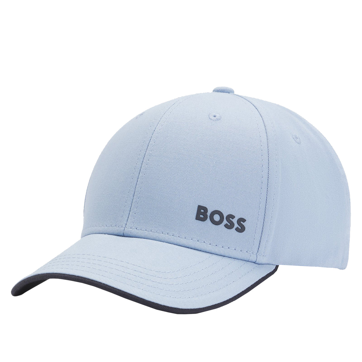 Boss Logo-print cap in cotton twill - Blue