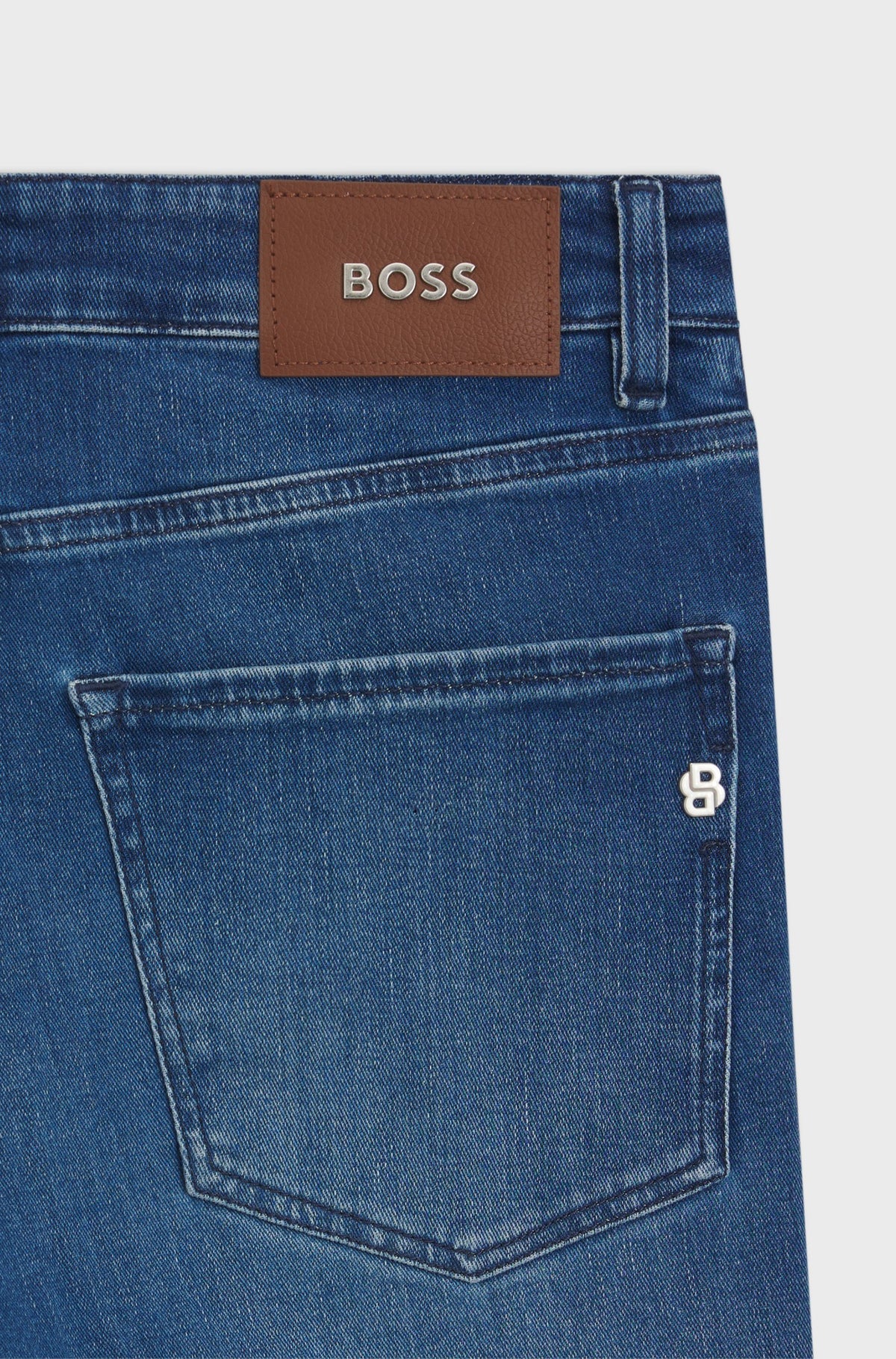 Boss Slim-fit jeans in super-soft stretch denim - Blue