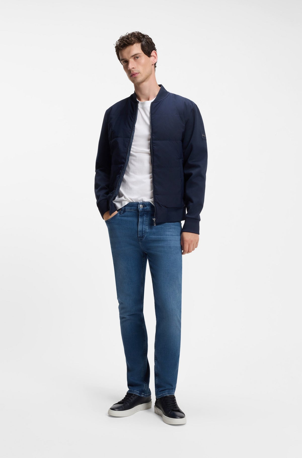 Boss Slim-fit jeans in super-soft stretch denim - Blue