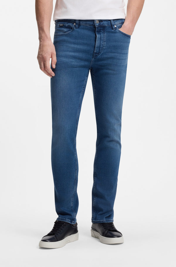 Boss Slim-fit jeans in super-soft stretch denim - Blue