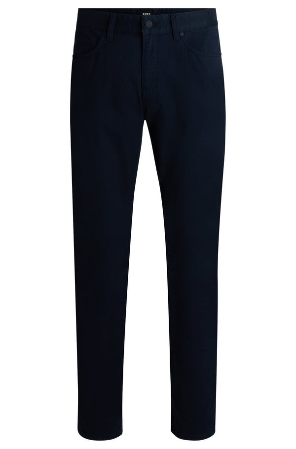 Boss Delaware Slim-Fit Jeans in Stretch-Cotton Gabardine - Blue