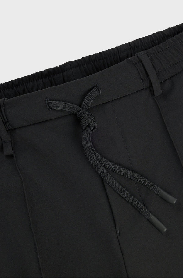 Boss Water-Repellent Cargo Trousers in Stretch Fabric - Black