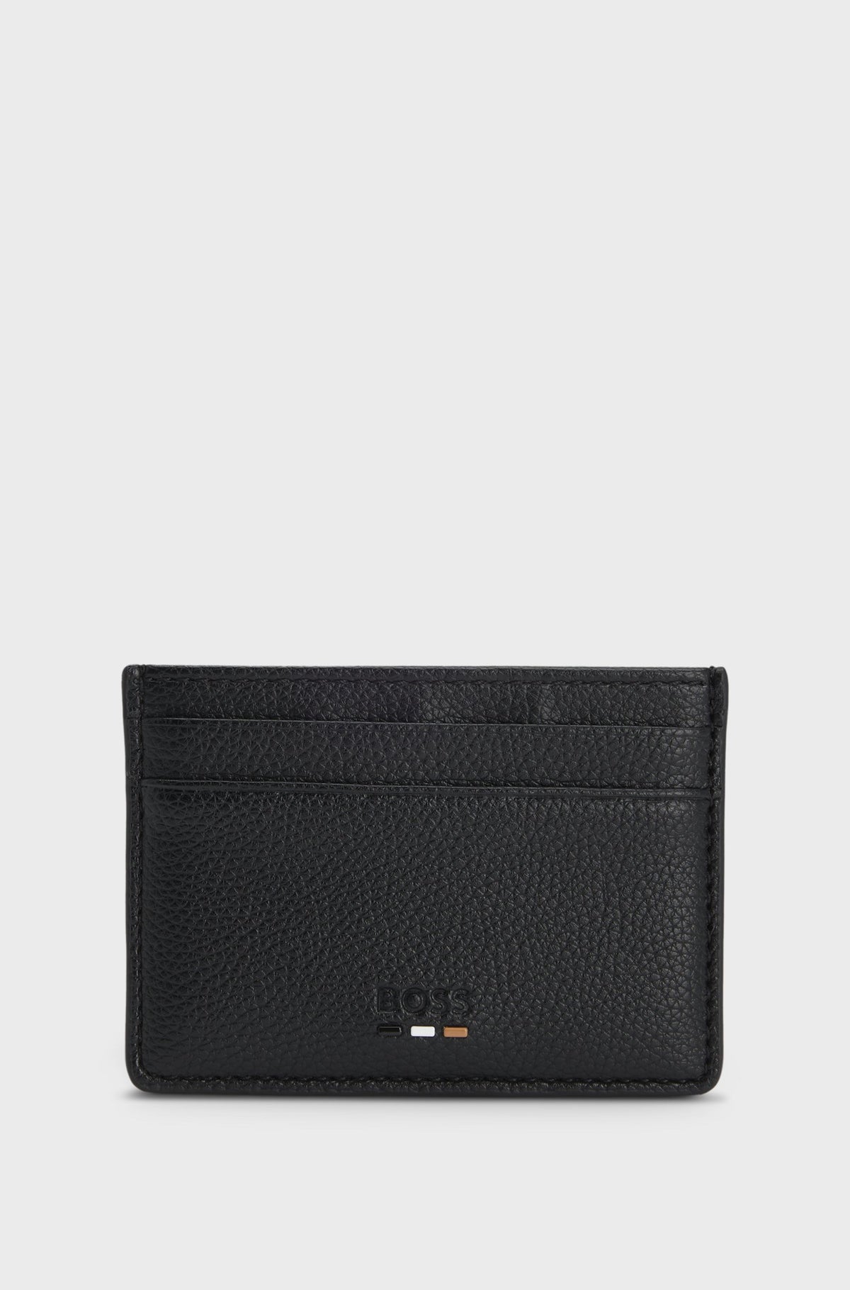 Boss Ray Card Holder Leather - Black