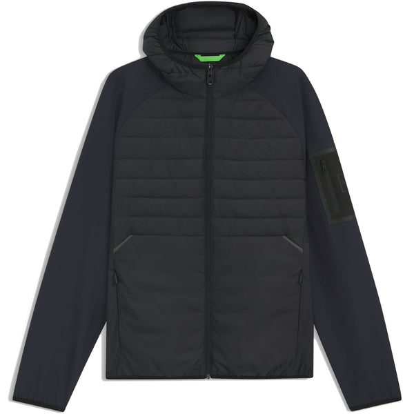 Boss Water-repellent jacket with zipped sleeve pocket - Dark Navy