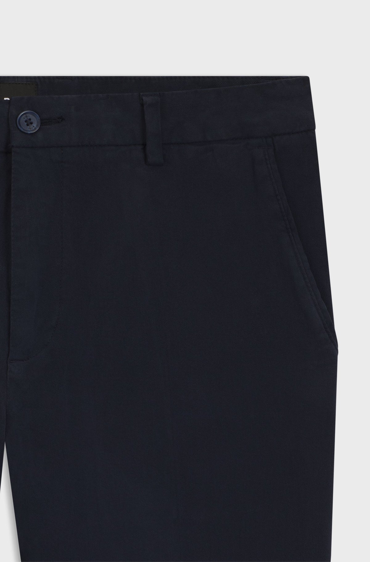 Boss Modern-fit trousers in stretch-cotton gabardine - Blue
