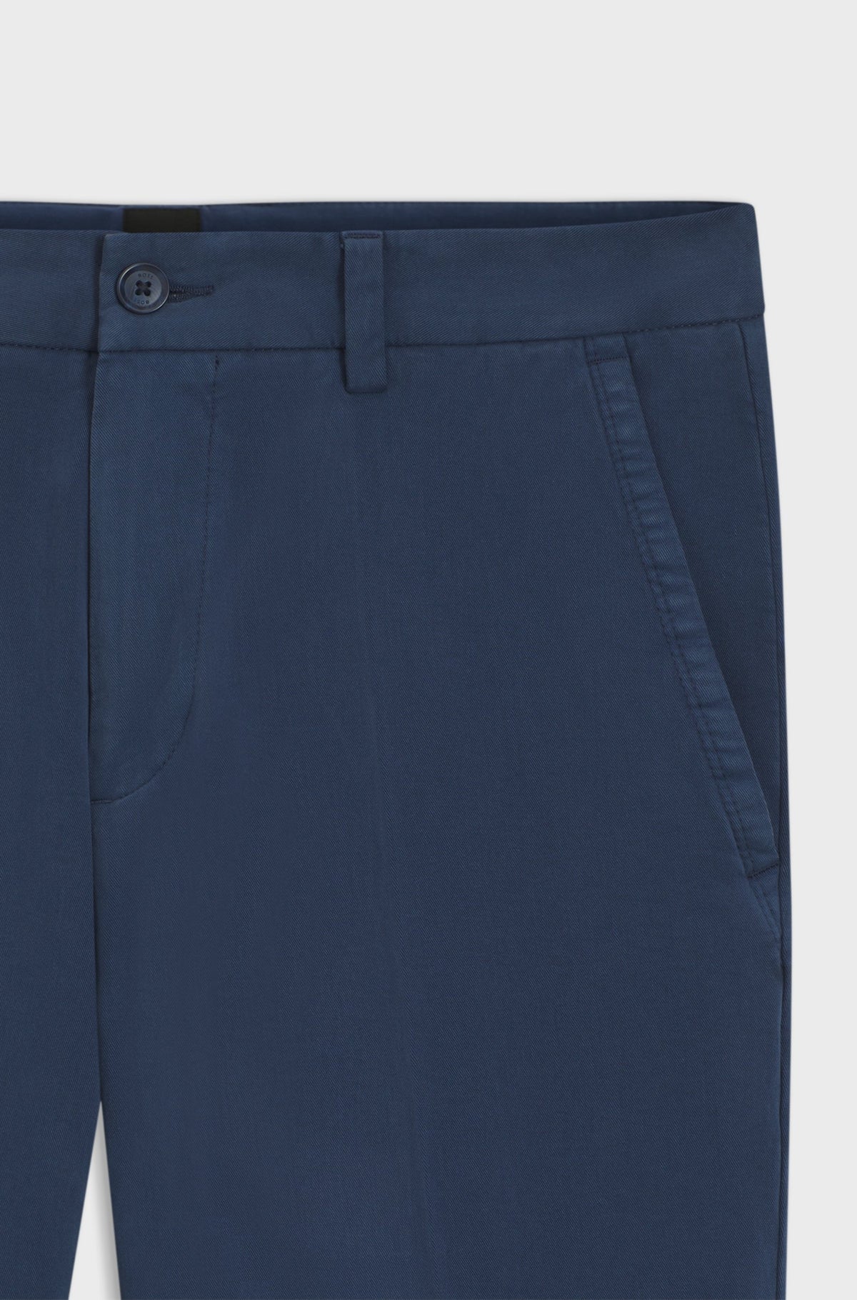 Boss Slim-fit trousers in stretch-cotton twill - Blue