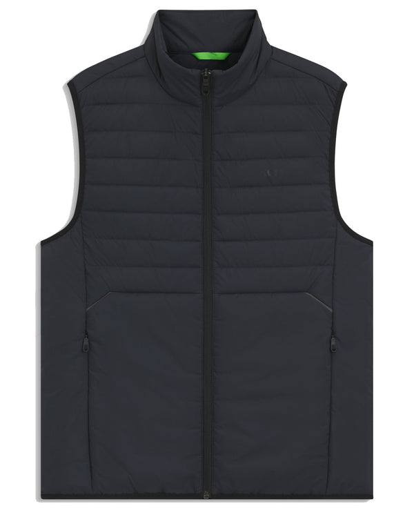Boss Water-repellent gilet with decorative reflective accents - Navy