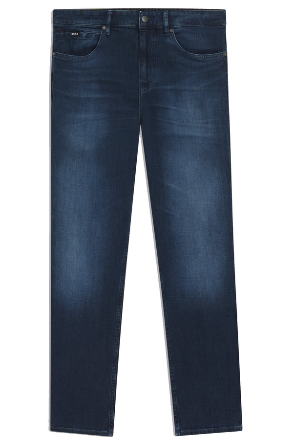 Boss  Maine regular-fit jeans in blue soft-touch denim - Turquoise