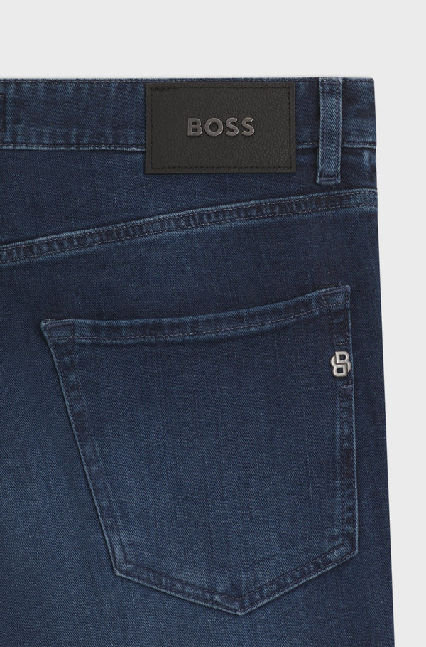 Boss  Maine regular-fit jeans in blue soft-touch denim - Turquoise