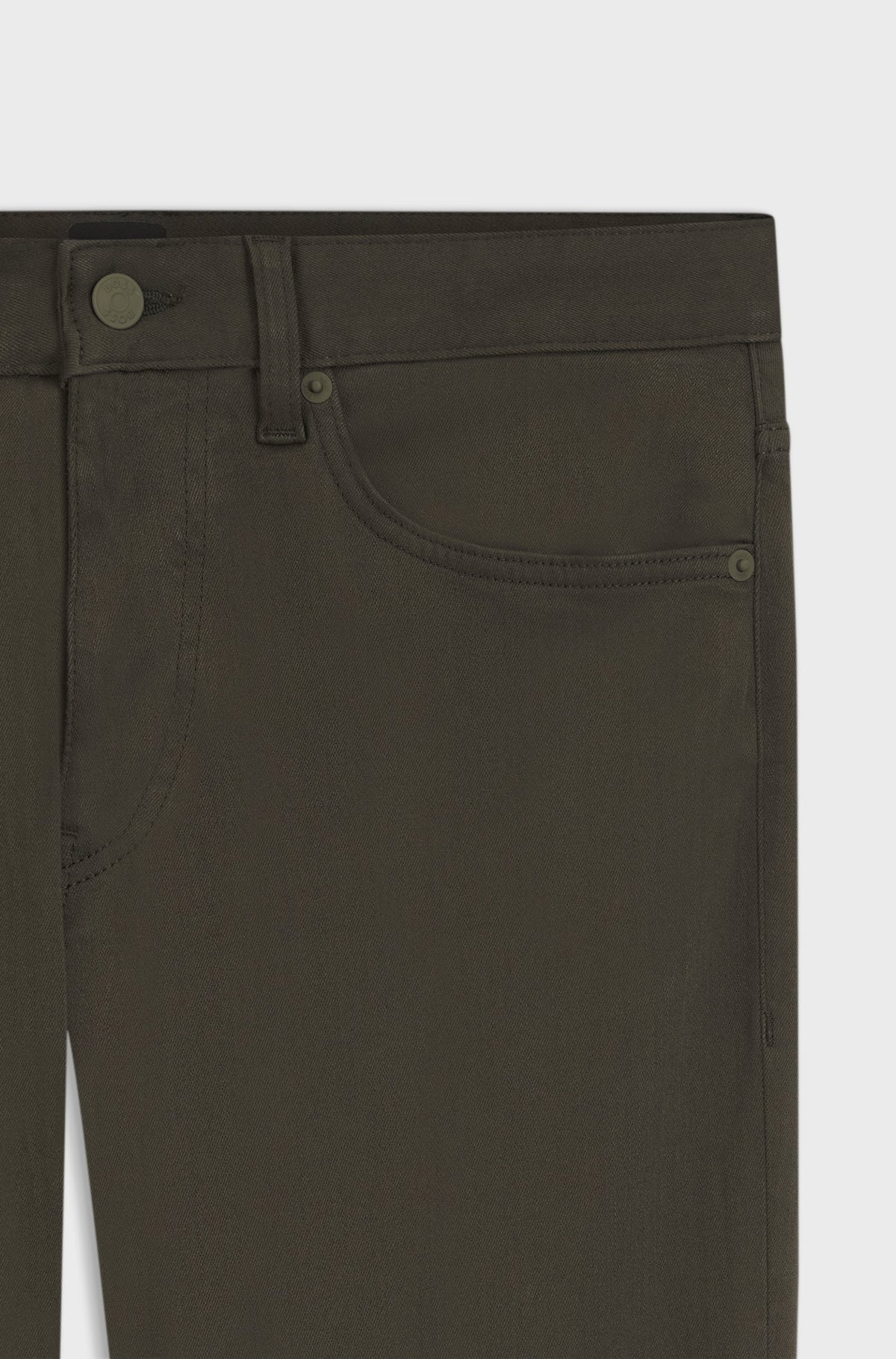 Boss Delaware slim-fit trousers in fade-resistant twill - Green