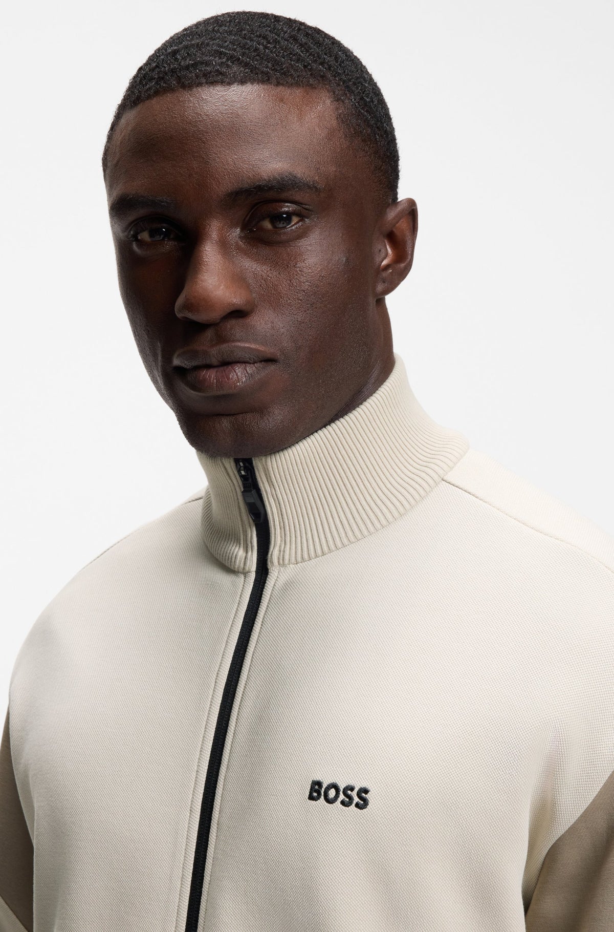 Boss Green SW_Union Skaz Zip Thru - Off White