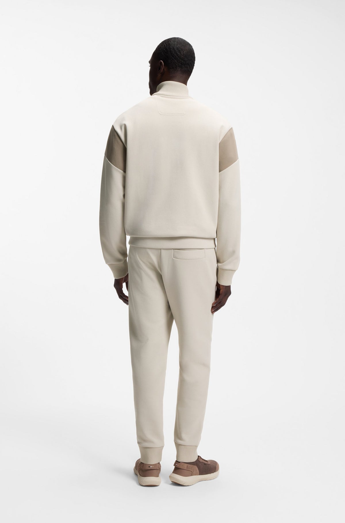 Boss Green SW_Union Skaz Zip Thru - Off White