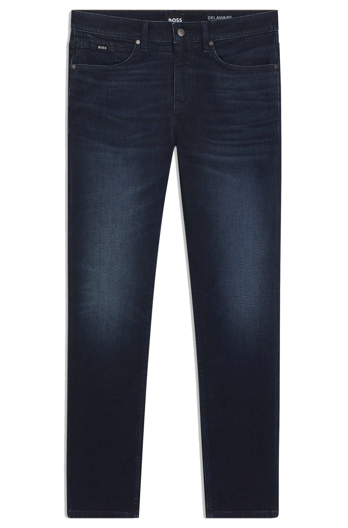 Boss  Delaware slim-fit jeans in dark-blue stretch denim - Blue