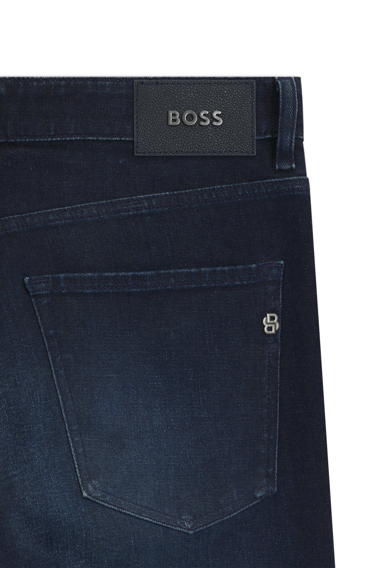 Boss  Delaware slim-fit jeans in dark-blue stretch denim - Blue
