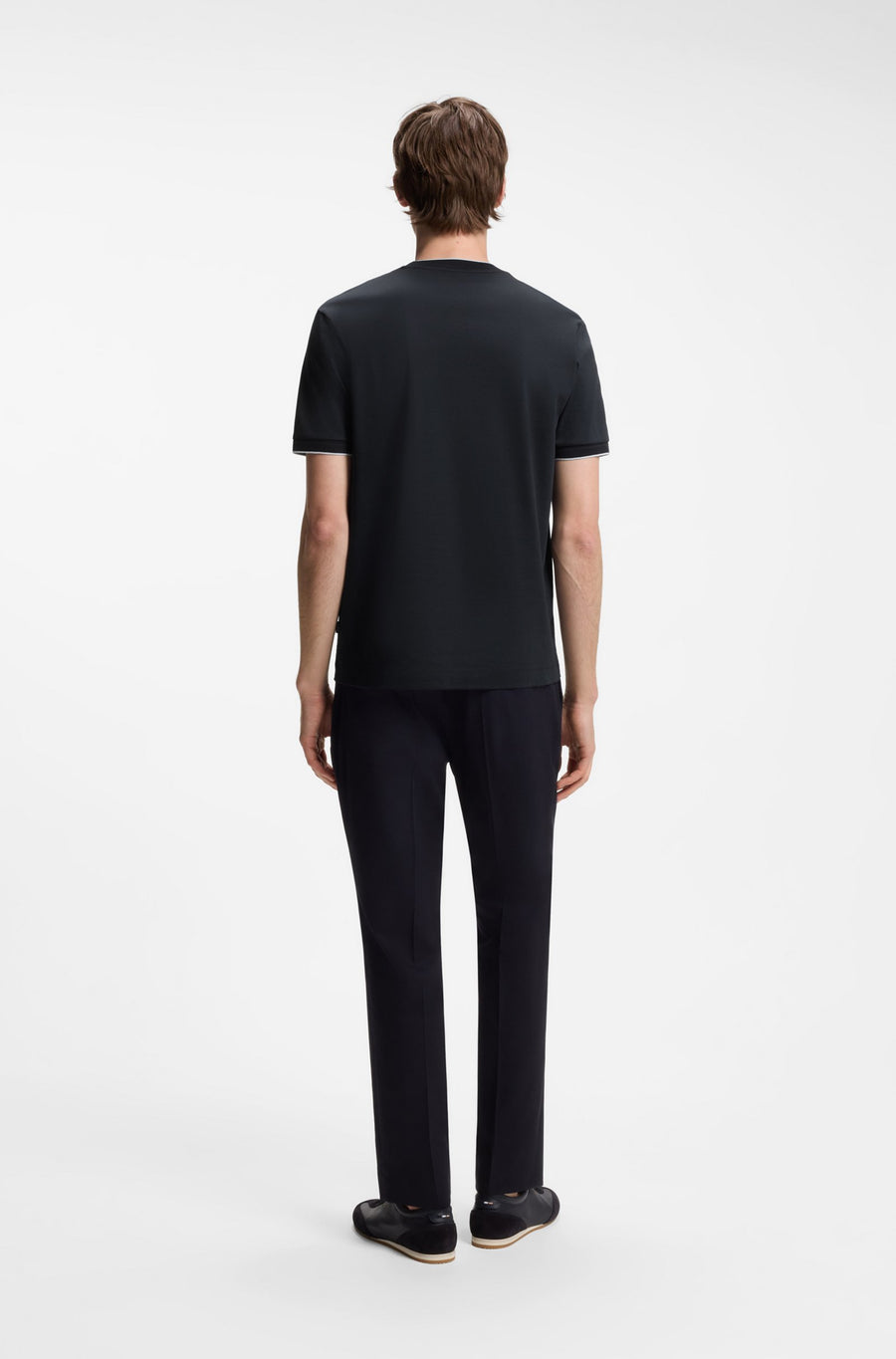 BOSS Slim Fit Cotton Crew-Neck T-Shirt – Blue