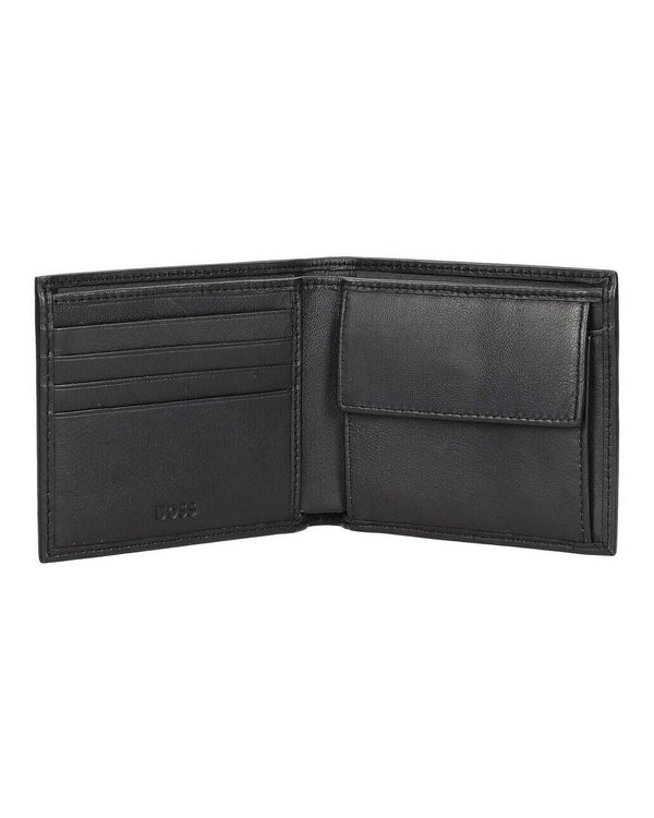 Boss Randy Leather Coin Wallet - Black