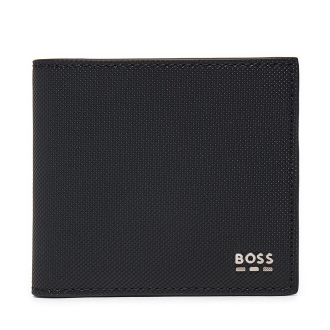 Boss &#39;Jinko&#39; Bi-fold Wallet with Logo Lettering - Black