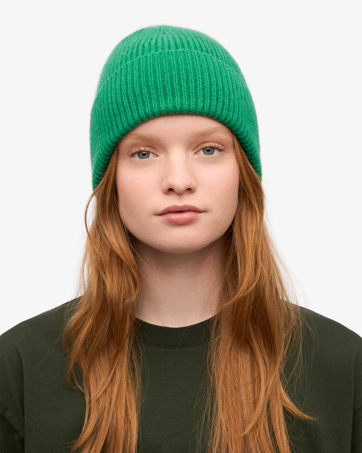 Colorful Standard 100% Recycled Merino Wool Beanie  - Kelly Green