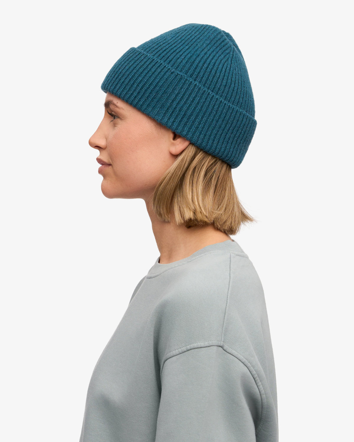 Colorful Standard 100% Recycled Merino Beanie - Ocean Green