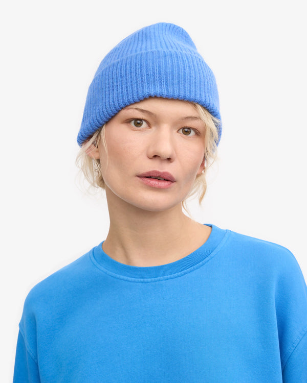 Colorful Standard 100% Recycled Merino Wool Beanie - Pacific Blue