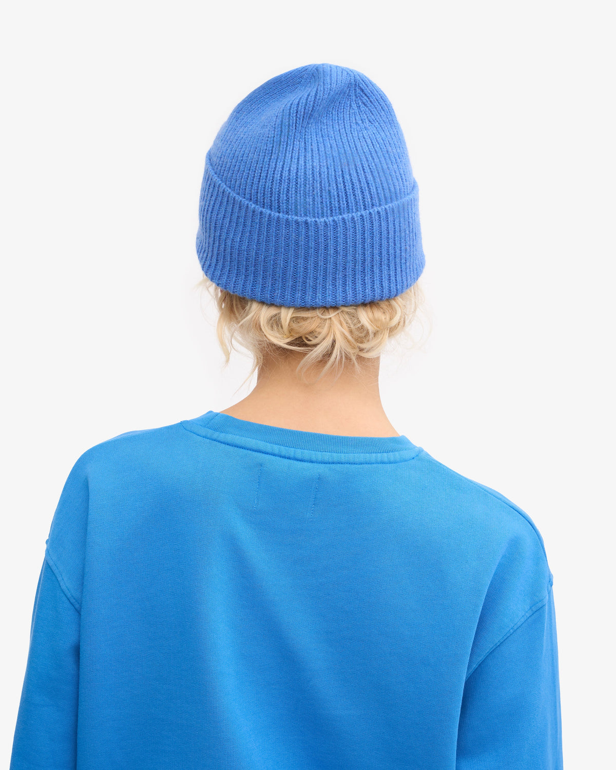 Colorful Standard 100% Recycled Merino Wool Beanie - Pacific Blue