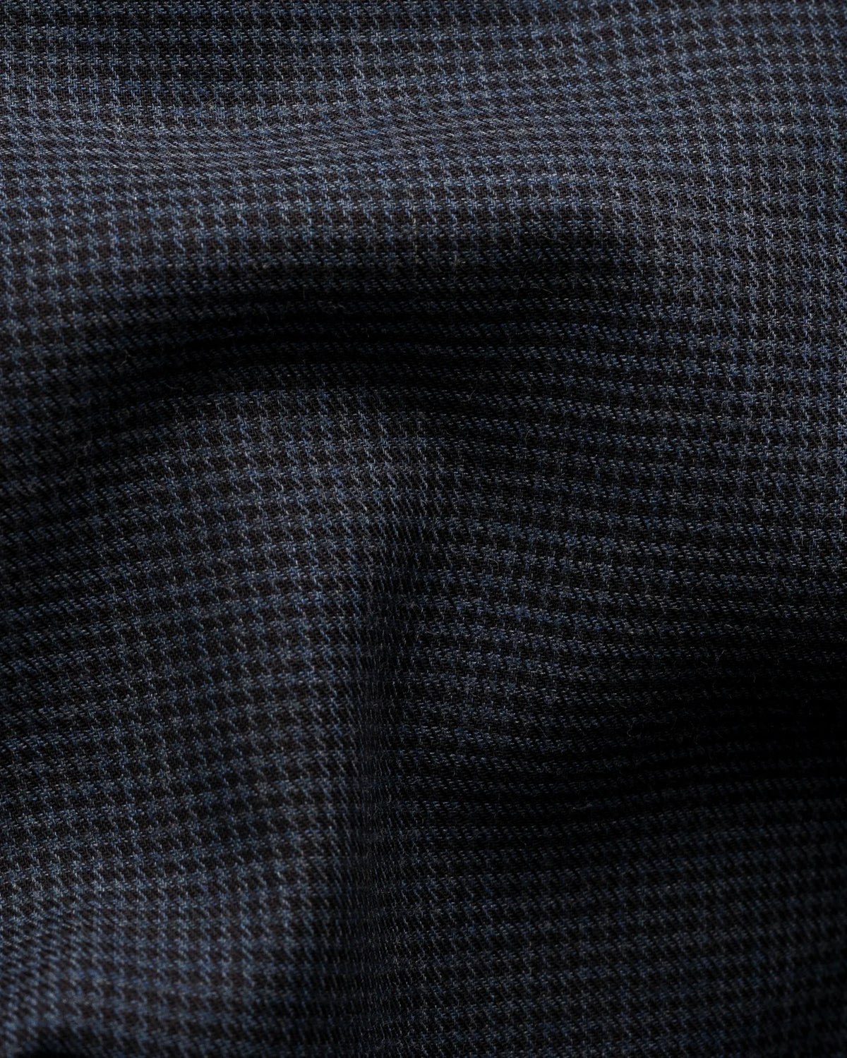 Eton Micro Check Signature Flannel Shirt - Dk Blue
