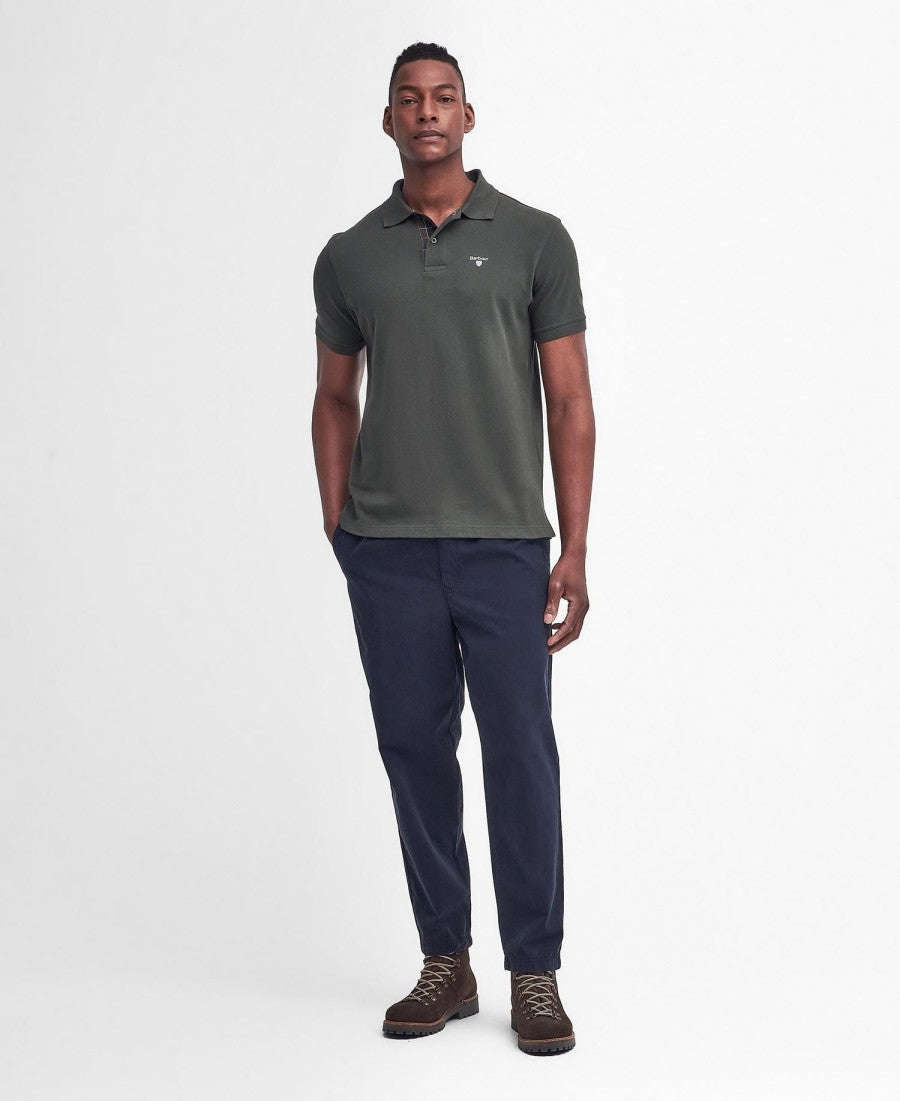 Barbour Tartan Pique Polo Shirt - Green