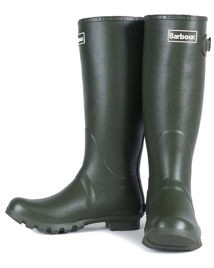 Barbour Men&#39;s Bede Wellington Boots - Olive Green