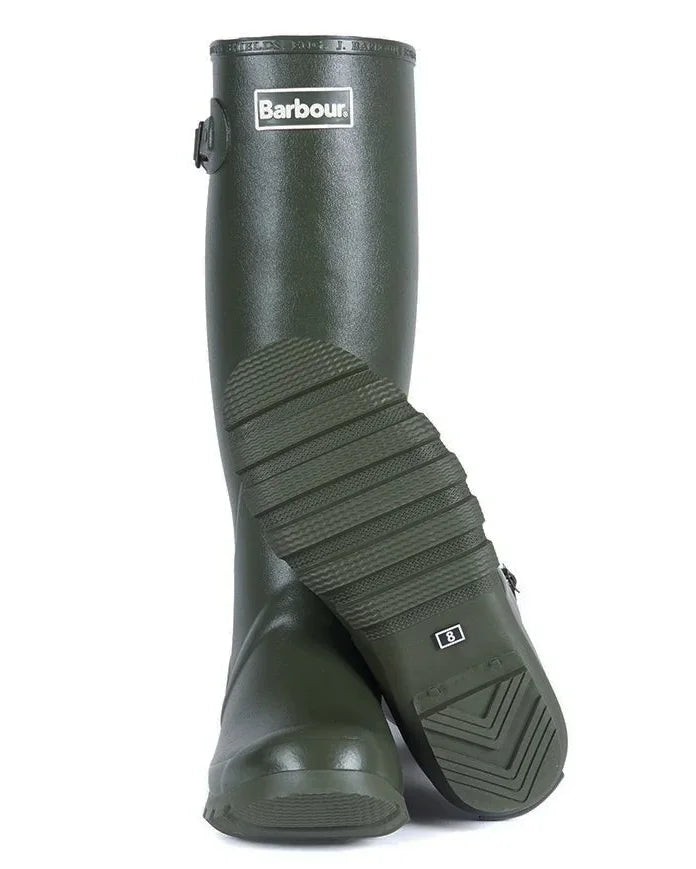 Barbour Men&#39;s Bede Wellington Boots - Olive Green