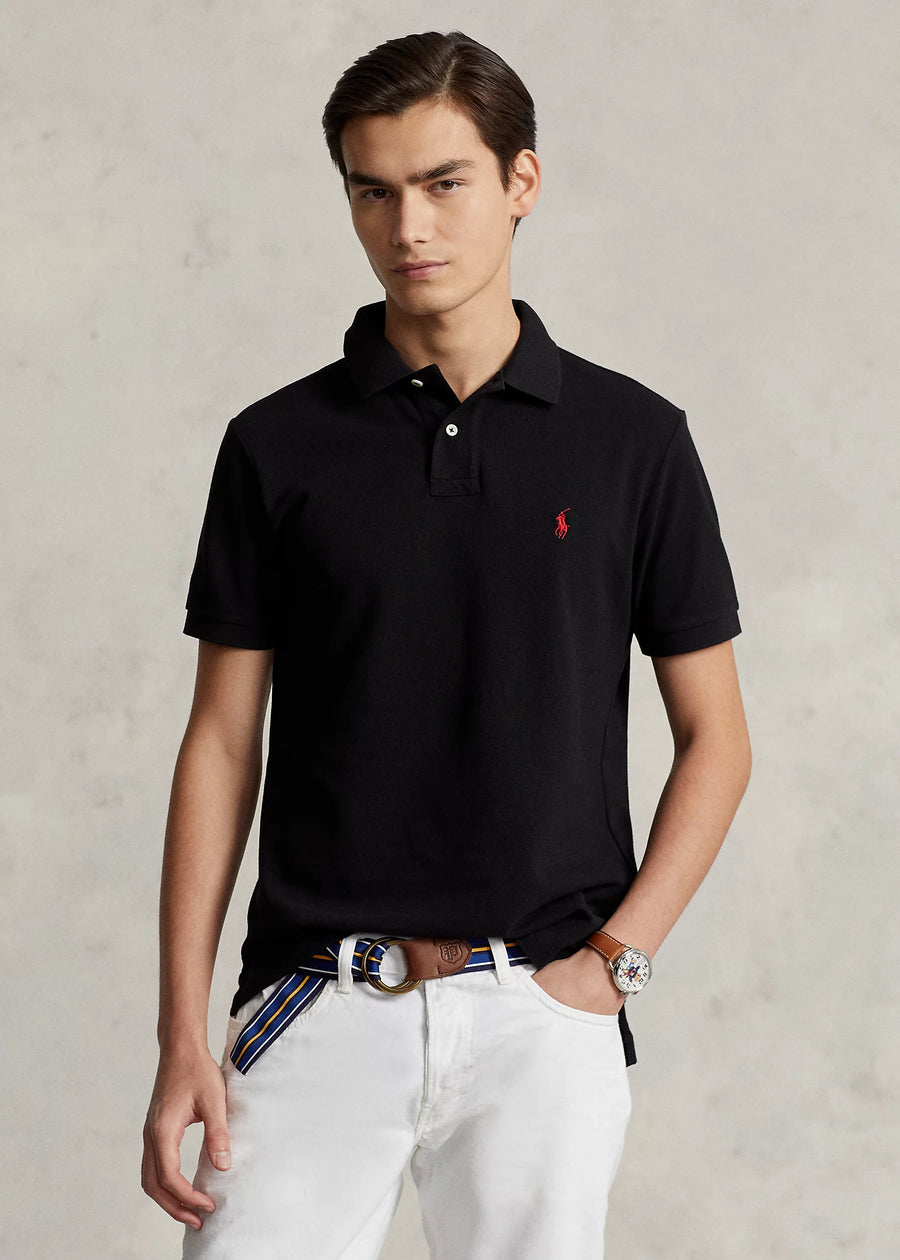 Polo Ralph Lauren Iconic Mesh Polo Shirt - Black