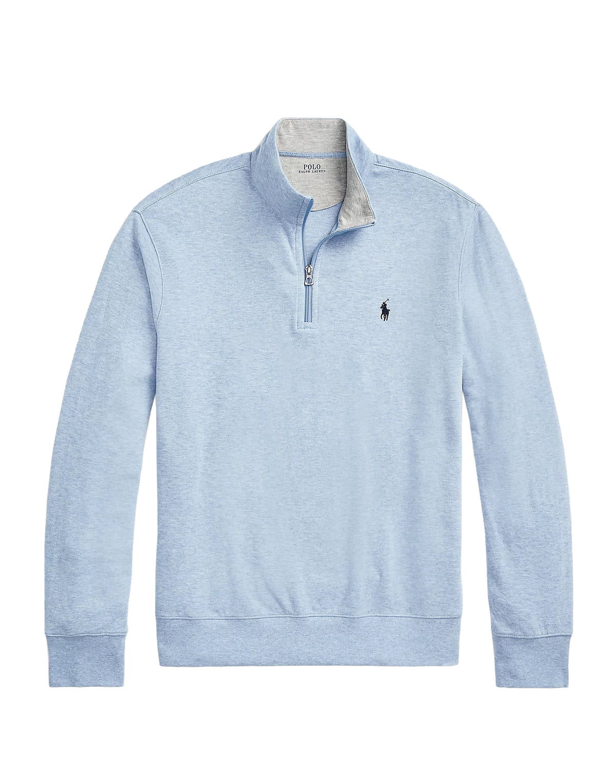 Polo Ralph Lauren Luxury Jersey Quarter-Zip Pullover - Blue