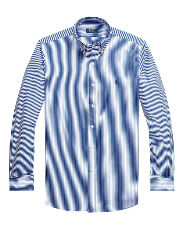 Polo Ralph Lauren Custom Fit Stretch Poplin Shirt - Blue