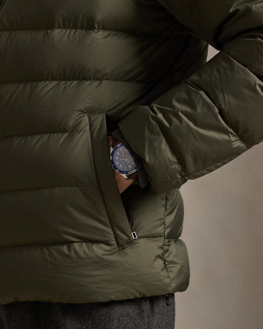 Polo Ralph Lauren Colden Packable Down Bomber Jacket – Green
