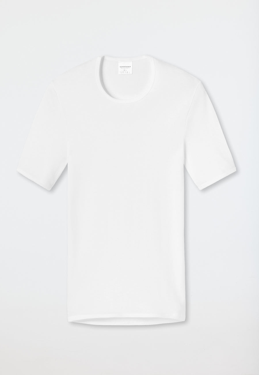 Schiesser Original Classics Fine Rib T-Shirt - White