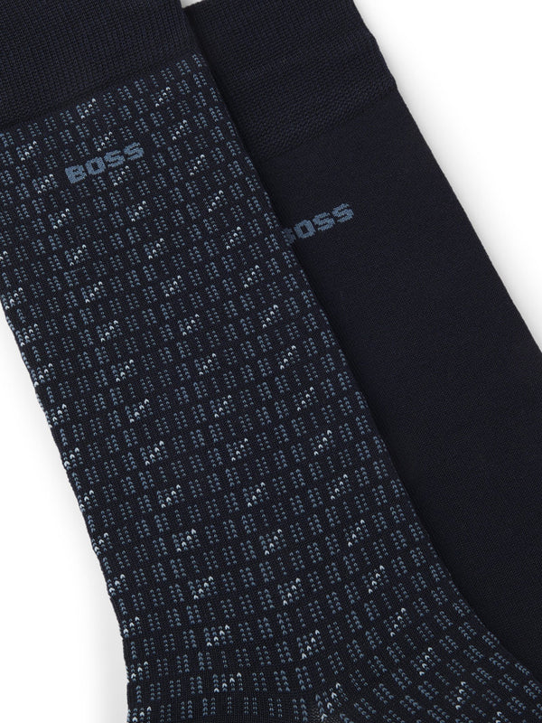 Boss Cotton Blend Socks 2 pairs - Blue