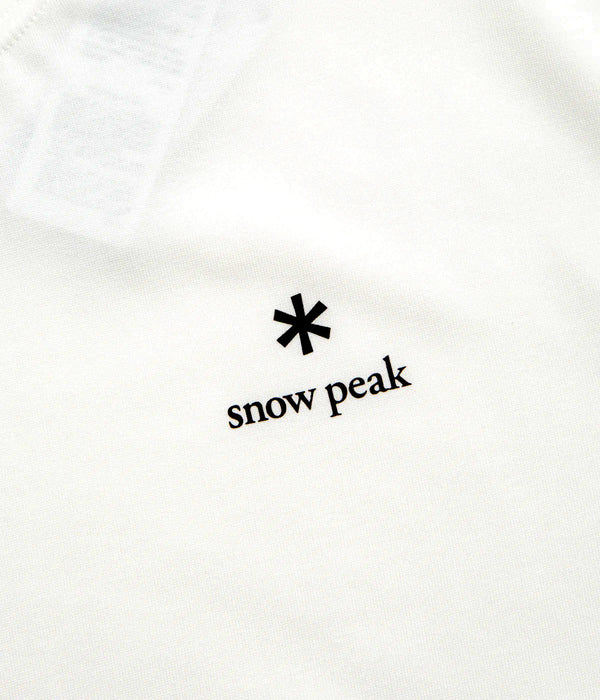 Snow Peak Logo T-Shirt - White - Galvin for Men