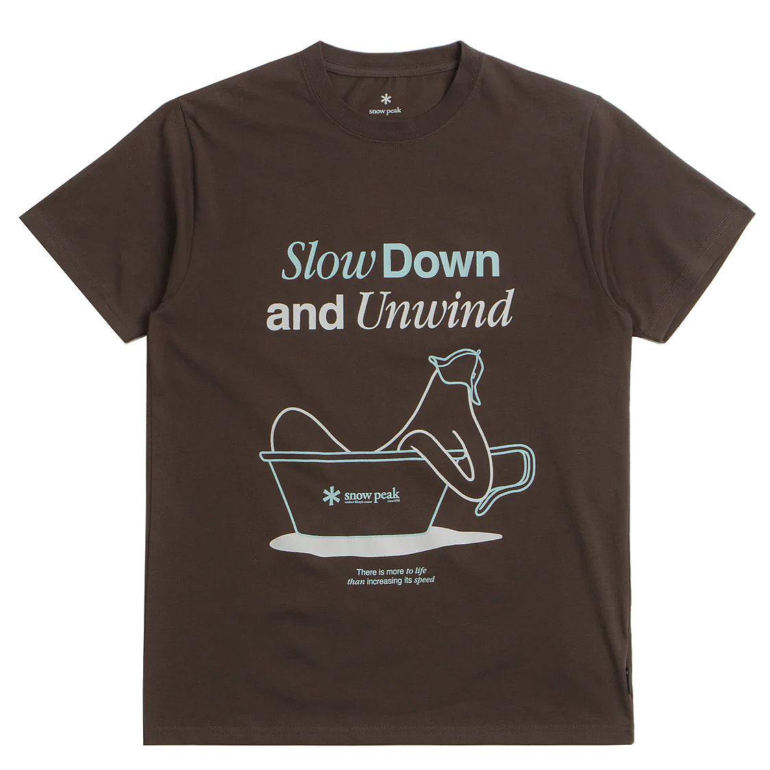 Snow Peak &#39;Relaxation&#39; T-Shirt - Brown