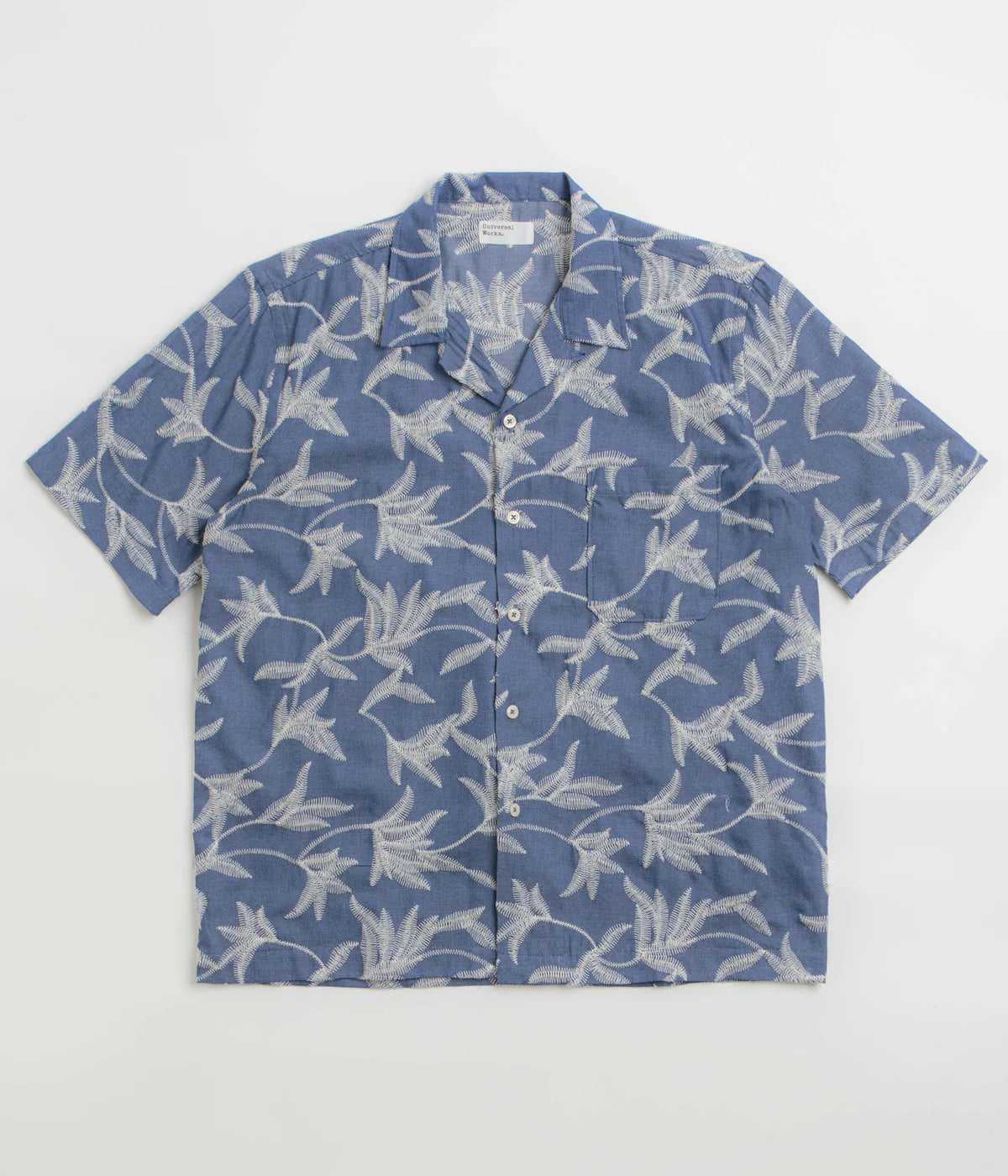 Universal Works Road Shirt Summer Jungle - Indigo