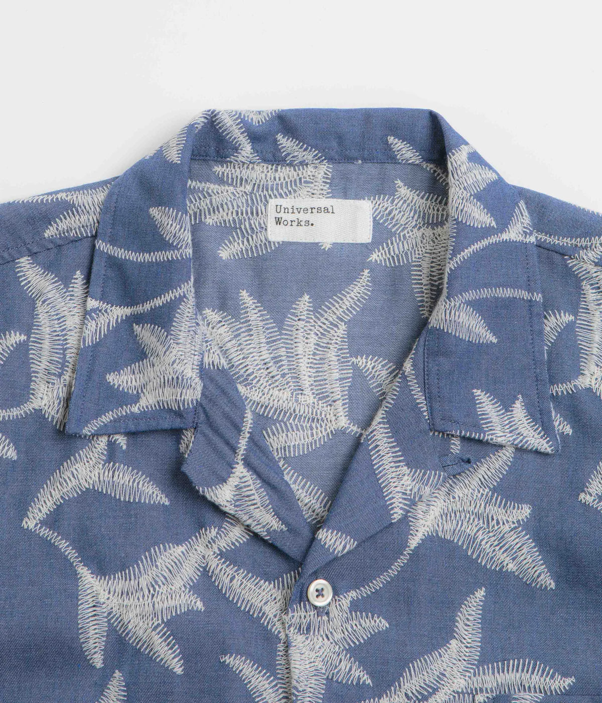 Universal Works Road Shirt Summer Jungle - Indigo