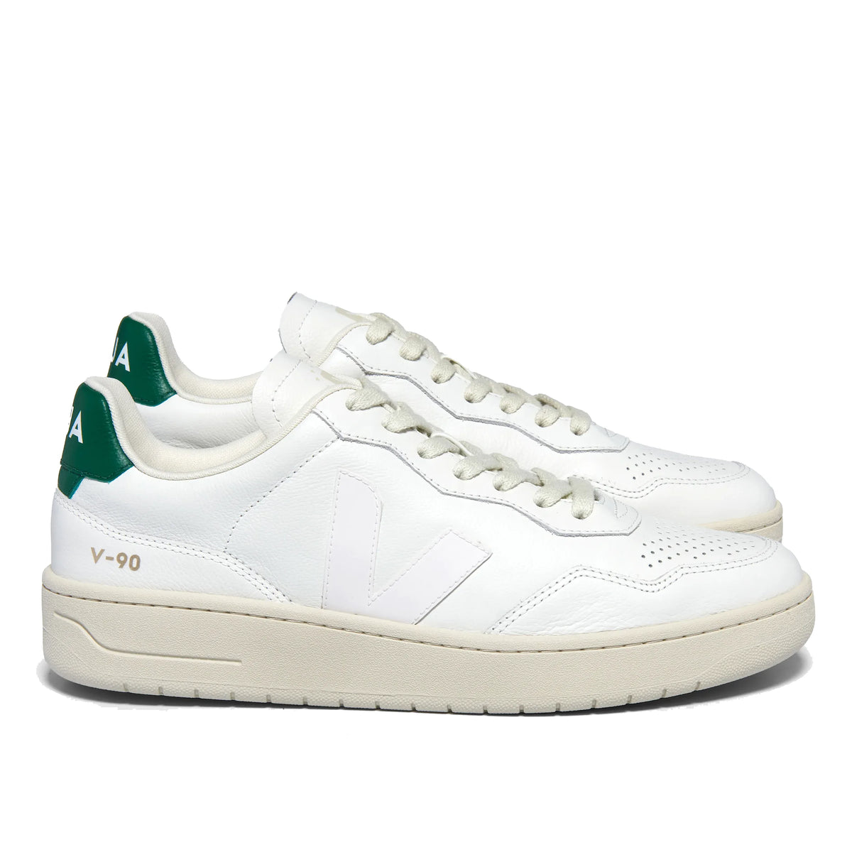 Veja V-90 Leather - White / Golf