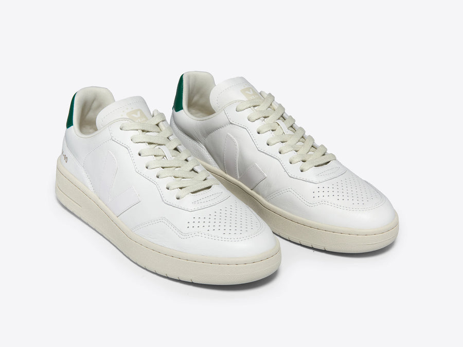 Veja V-90 Leather - White / Golf Trainers