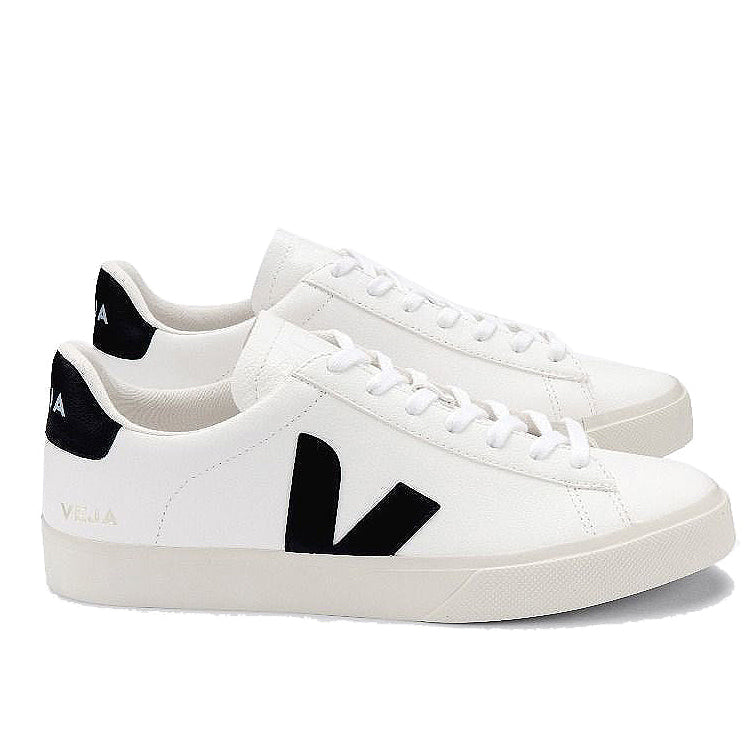 Veja Campo Chromefree Leather - White / Black (MAN)
